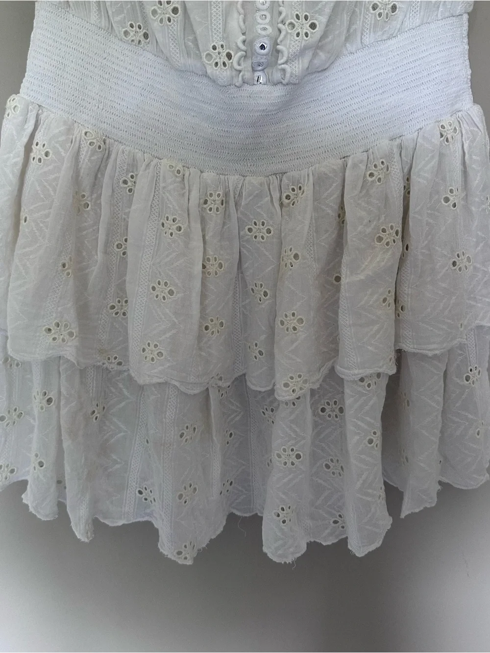 RAMY BROOK Strapless White Eyelet Romper - Picture 4 of 9